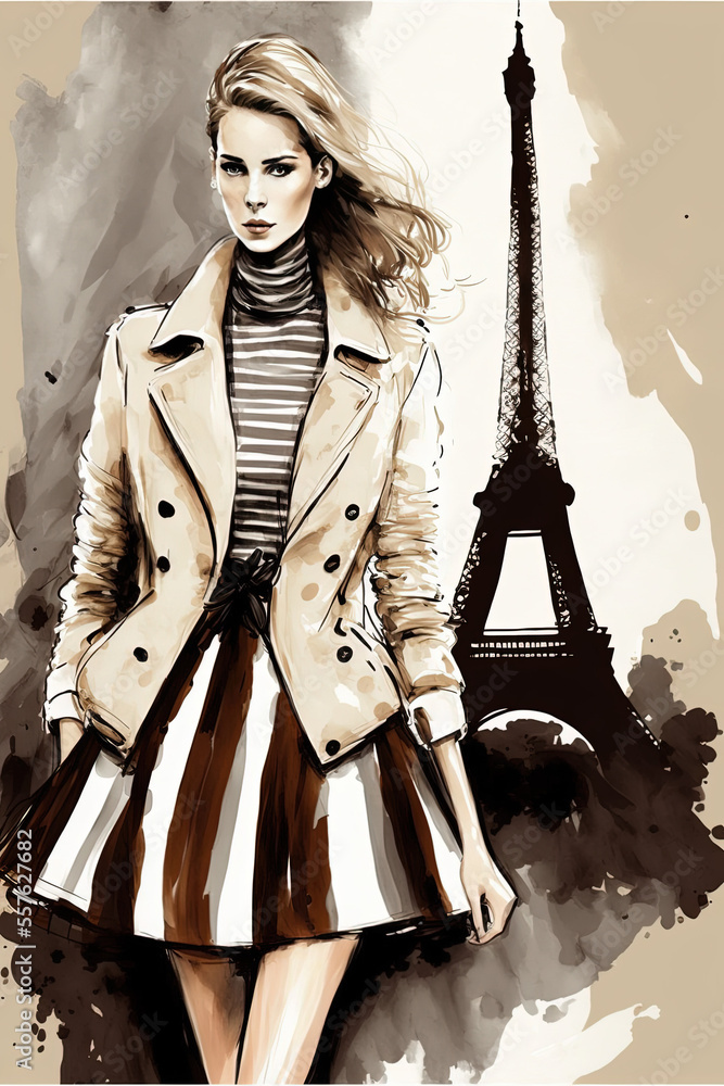 Fashion illustration on clearance photoshop