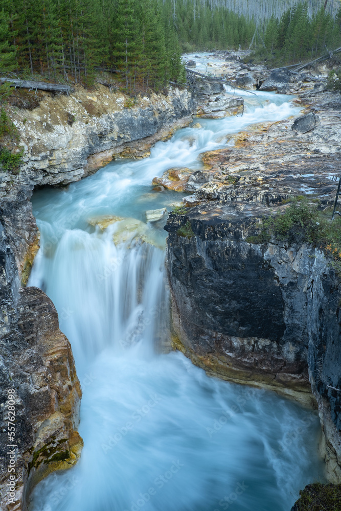 Water fall in Marble Canyon Banff NP Canada Water fall in Marble Canyon Banff NP Canada