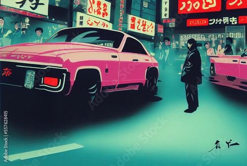 city cab in Japanese style