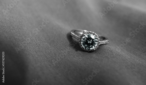 A real diamond that has been cut and shines. for making expensive jewelry