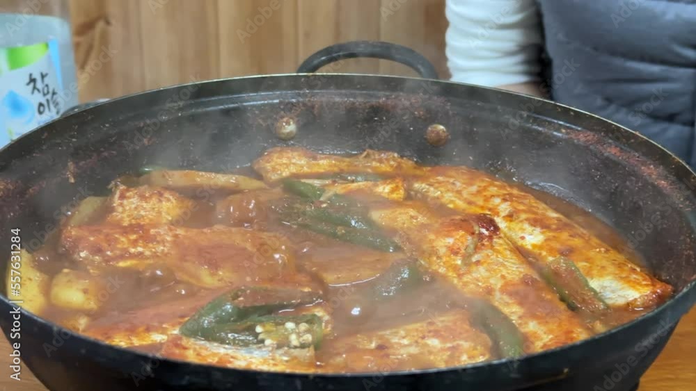제주도 특산 요리 갈치 조림 제주도 특산 요리 갈치 조림
