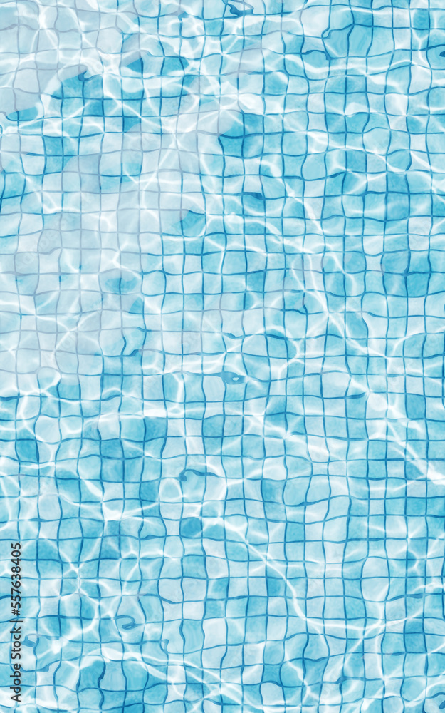 Water surface with caustic light, 3d rendering. Water surface with caustic light, 3d rendering.