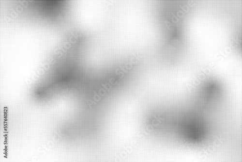 Black and white wave dotted halftone background