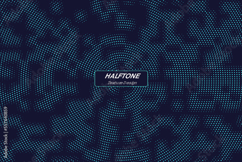 Abstract background blue binary design with dot pattern gradient halftone design 