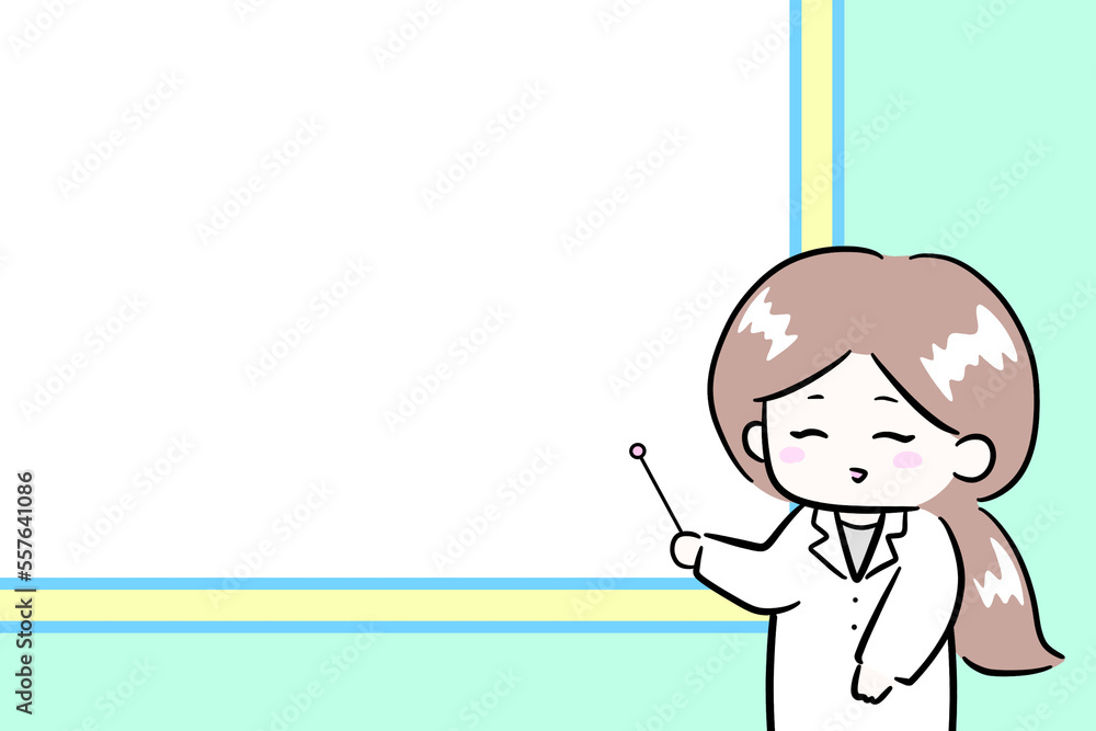 pointing stick, use a pointer woman smiling woman meeting presentation explain woman illustration pointing stick, use a pointer woman smiling woman meeting presentation explain woman illustration