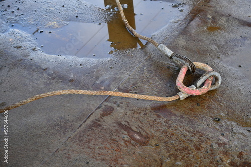 tie downs on active construction site photo