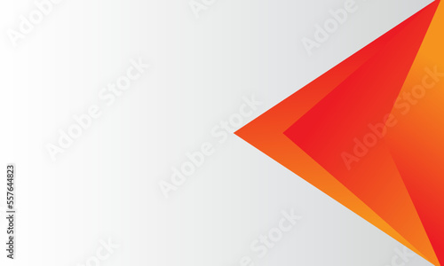 Modern geometric overlap triangle orange gradation background for business presentation