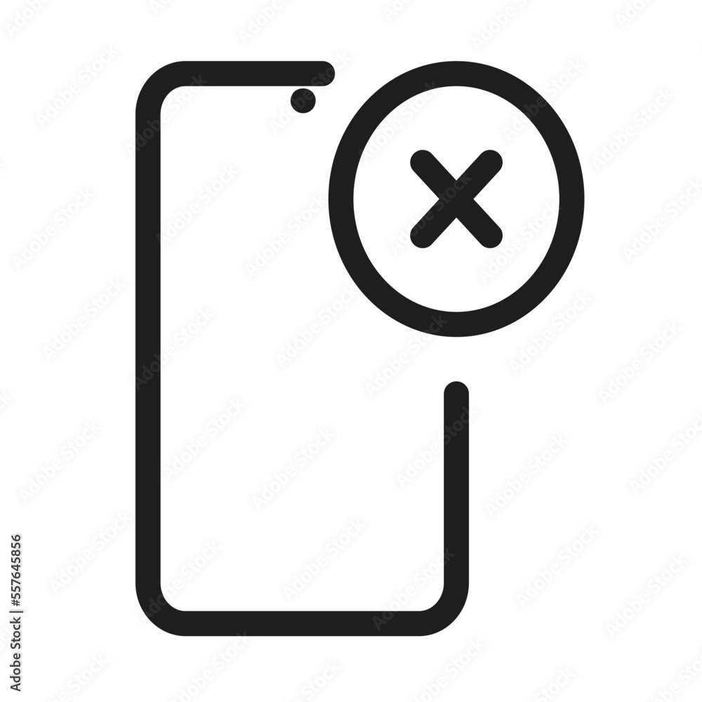 Obraz premium smartphone cross circle