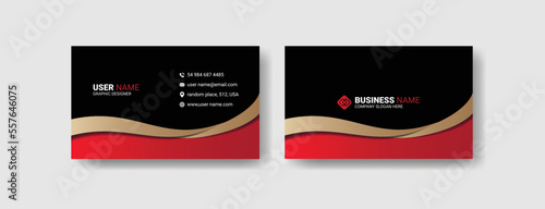 Premium modern VIP business card template design. Corporate visiting card template design
