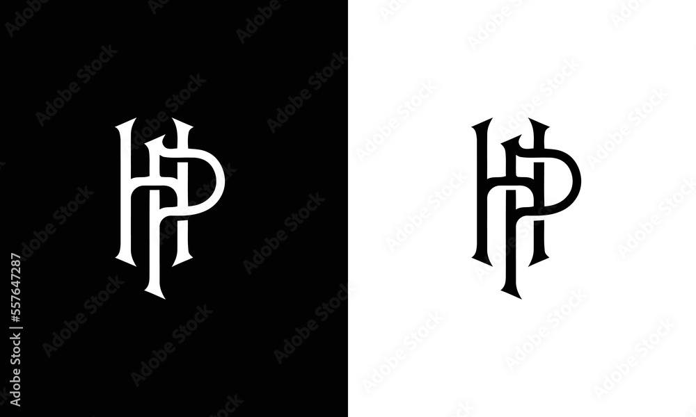 Professional Innovative Initial PH logo and HP logo. Letter HP PH ...