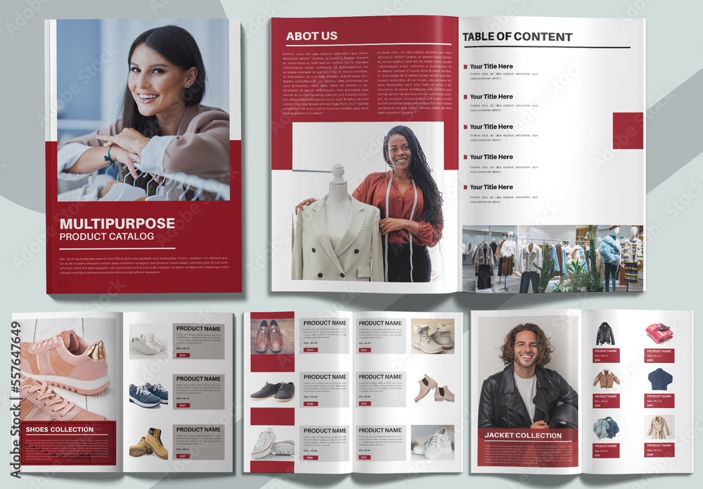 Multipurpose Catalog Design Template Stock Template Adobe Stock
