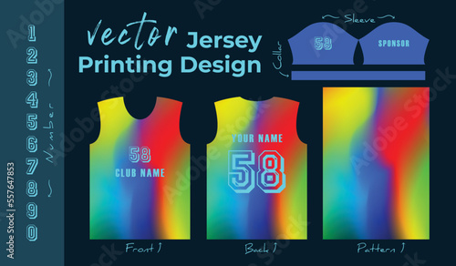 Abstract vector design for jersey printing,
Background pattern for sports team jersey