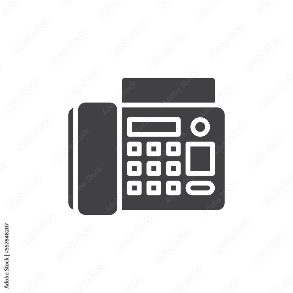 Fax machine vector icon Fax machine vector icon