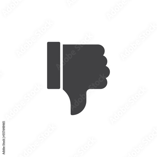 Dislike gesture vector icon