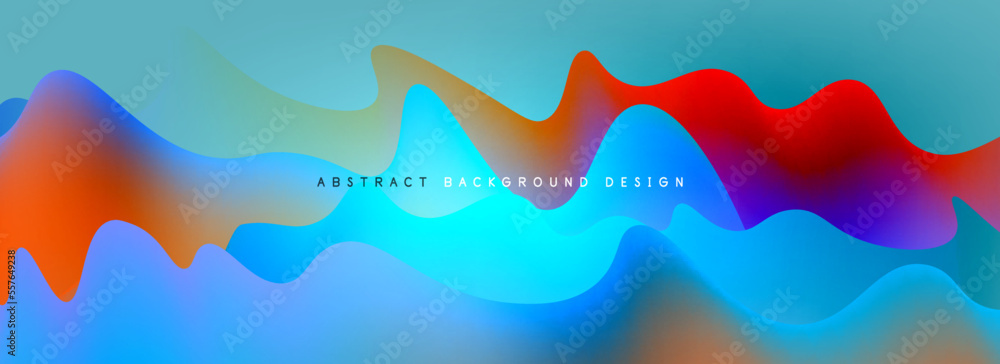 Dynamic liquid waves abstract background for covers, templates, flyers, placards, brochures, banners Dynamic liquid waves abstract background for covers, templates, flyers, placards, brochures, banners