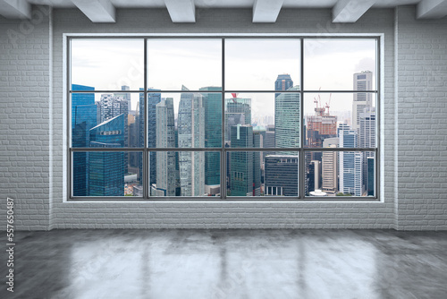 Photography Empty room Interior Skyscrapers View
