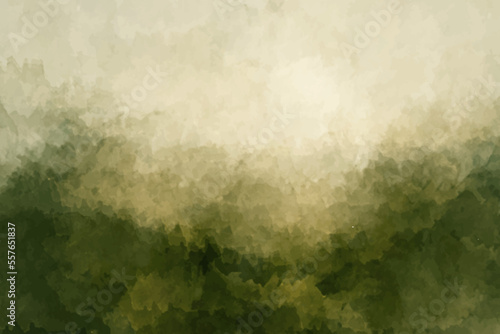 Abstract dark green watercolor vector background