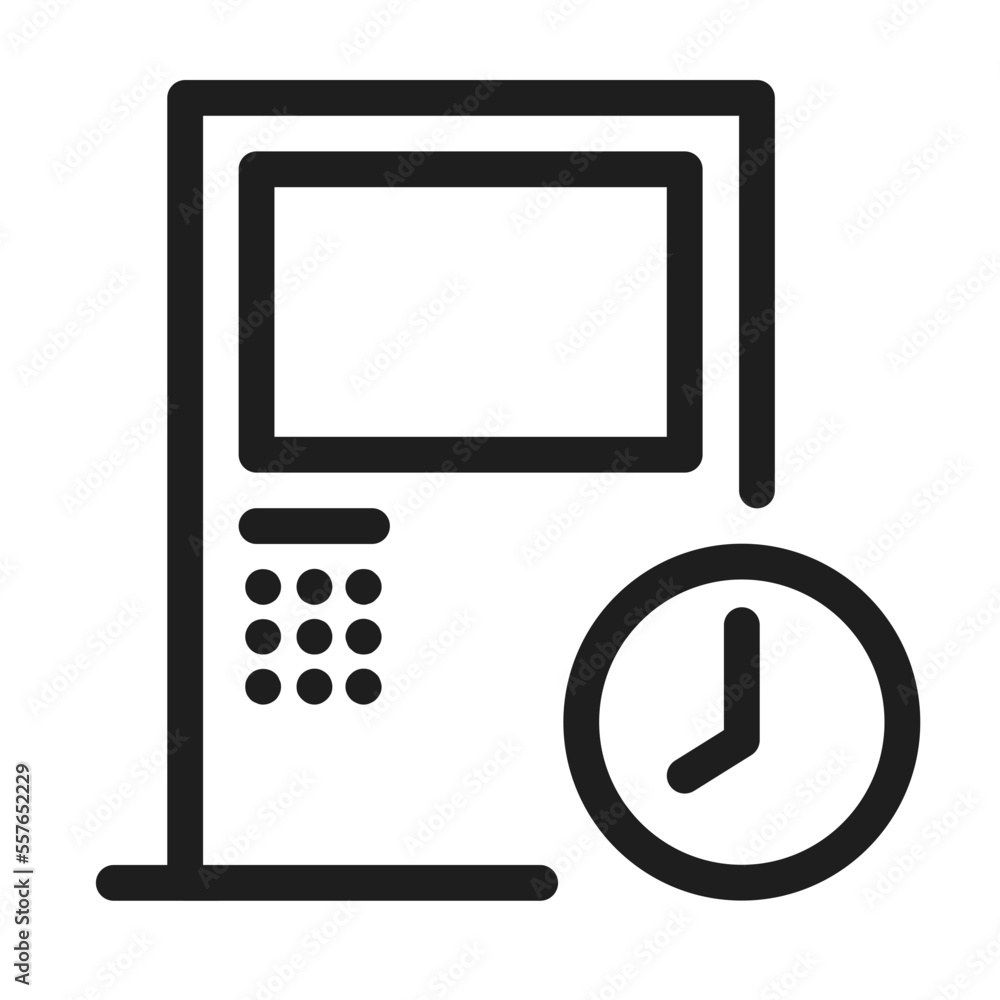 Atm Time Clock icon Atm Time Clock icon