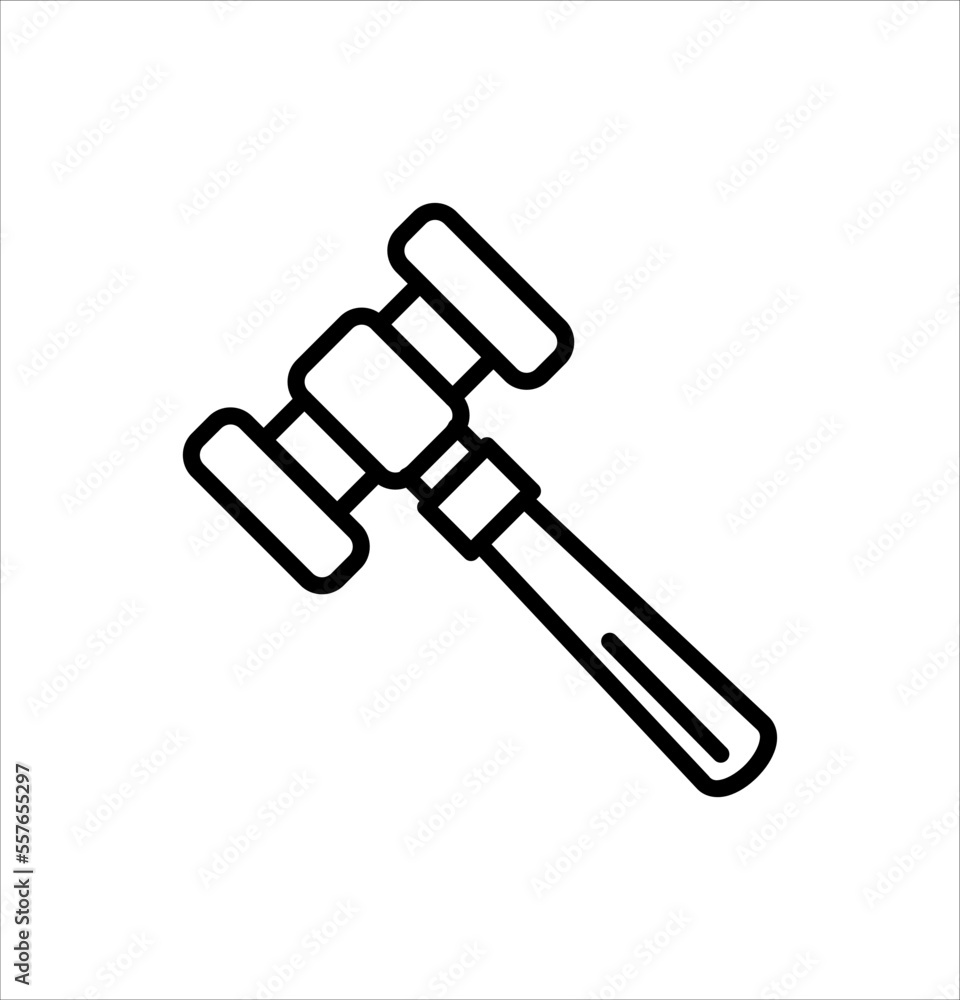 hammer icon vector illustration logo template for many purpose. Isolated on white background. hammer icon vector illustration logo template for many purpose. Isolated on white background.