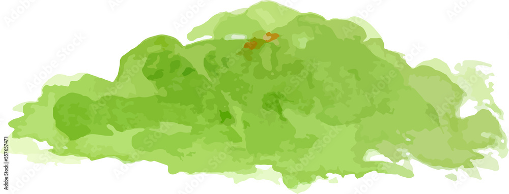 Green tree with leaves. Hand drawn watercolor painting. Colorful splashing in the paper.It is wet texture with paint brushes Green tree with leaves. Hand drawn watercolor painting. Colorful splashing in the paper.It is wet texture with paint brushes
