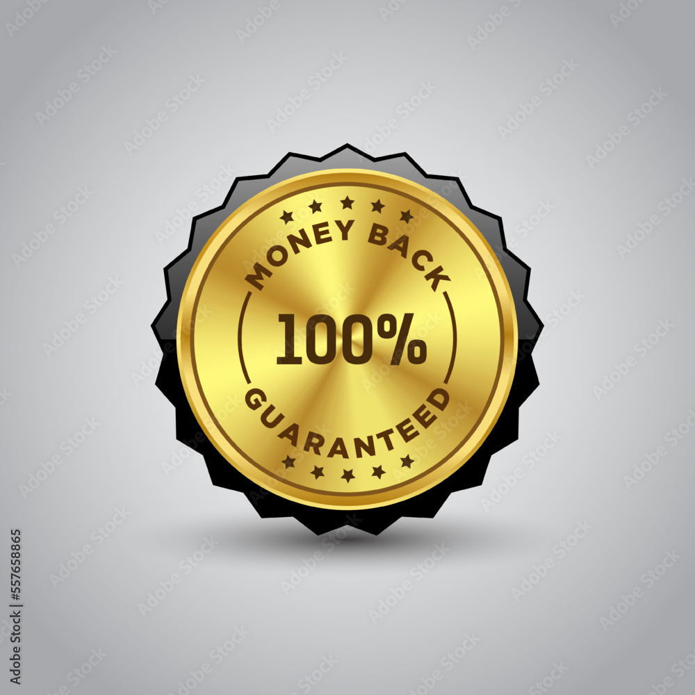 Fototapeta premium Gold and silver luxury retro badge. Premium-quality vector badges luxury black label. Quality label with a gold seal. Premium badge medal with genuine gold stamp. Gold label retro vintage collection&nbsp;