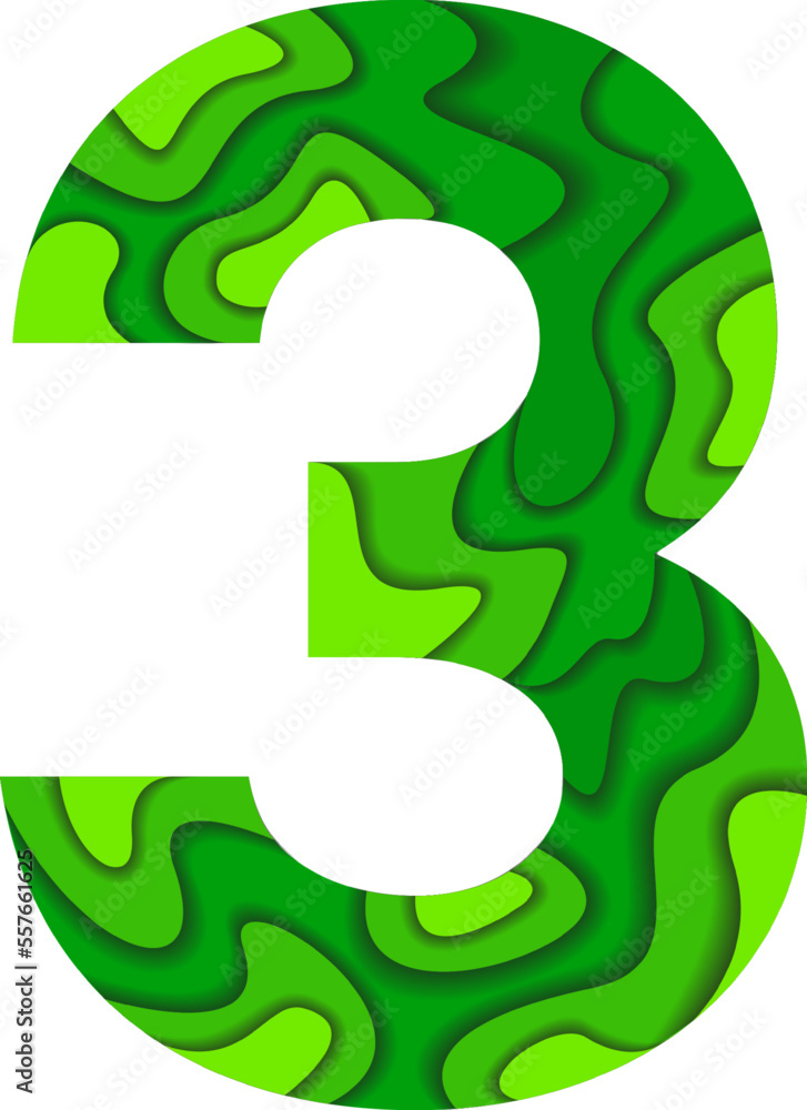 Alphabet letter numbers vector set, modern paper cut design concept in brilliant green colour for your logo unique element design corporate identity, apps, creative posters & more Alphabet letter numbers vector set, modern paper cut design concept in brilliant green colour for your logo unique element design corporate identity, apps, creative posters & more