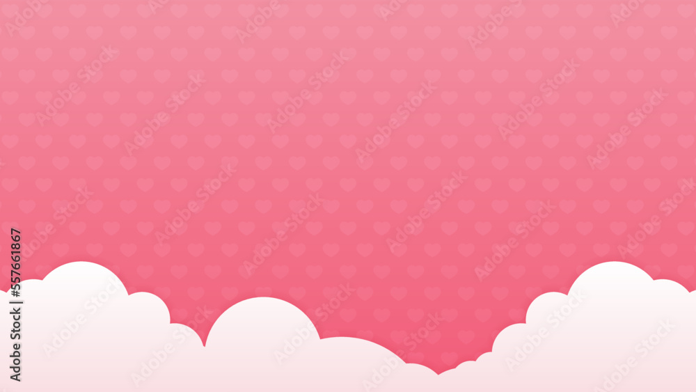 Soft pink background, romantic love theme abstract banner with heart illustration for celebrate valentine's day, mother's day and women's day greeting card Soft pink background, romantic love theme abstract banner with heart illustration for celebrate valentine's day, mother's day and women's day greeting card