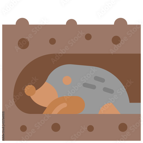 mole flat icon