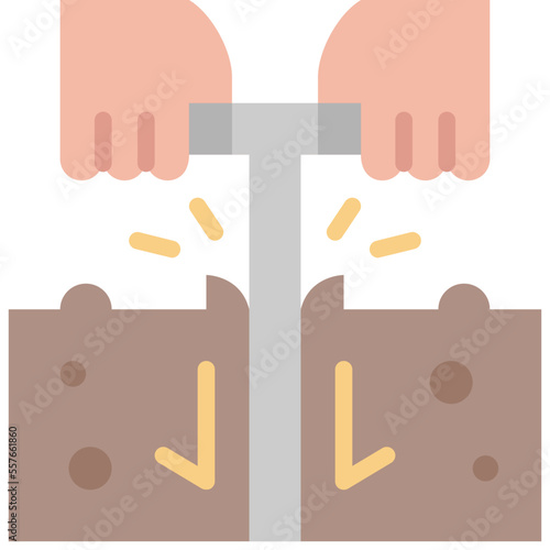 soil testing flat icon