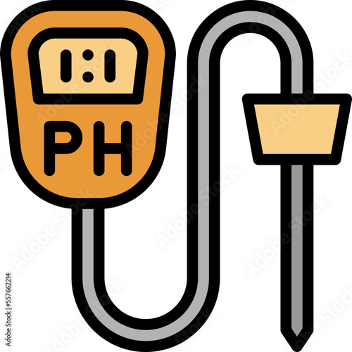 soil ph tester filled outline icon