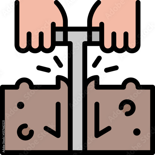 soil testing filled outline icon