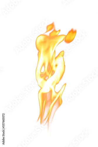 Isolated real torch fire flame photograph with alpha channel transparency png