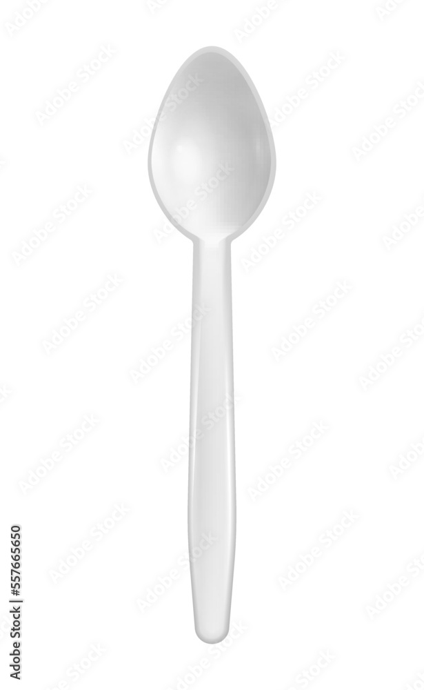 Disposable Spoon Illustration Disposable Spoon Illustration