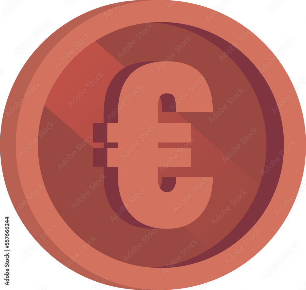 Shiny Pound Sterling Bronze Coin Vector Illustration Shiny Pound Sterling Bronze Coin Vector Illustration