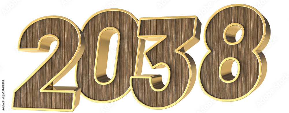 Happy New Year Number 3D