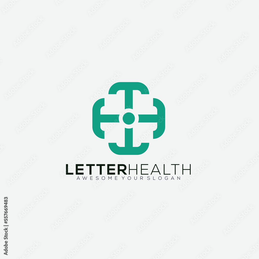 letter t with health design logo gradient letter t with health design logo gradient