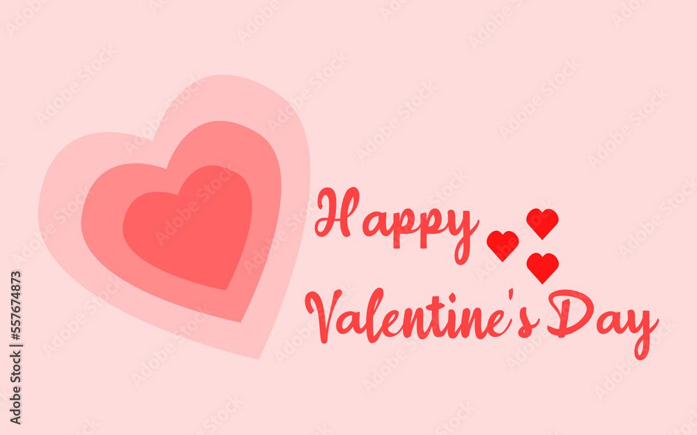 simple design for valentine's day greetings. suitable for bakground, poster, banner, sticker, or social media