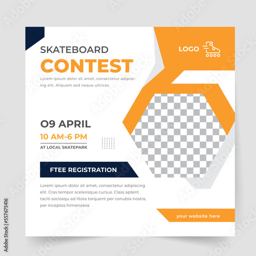 Contest social media instagram post
