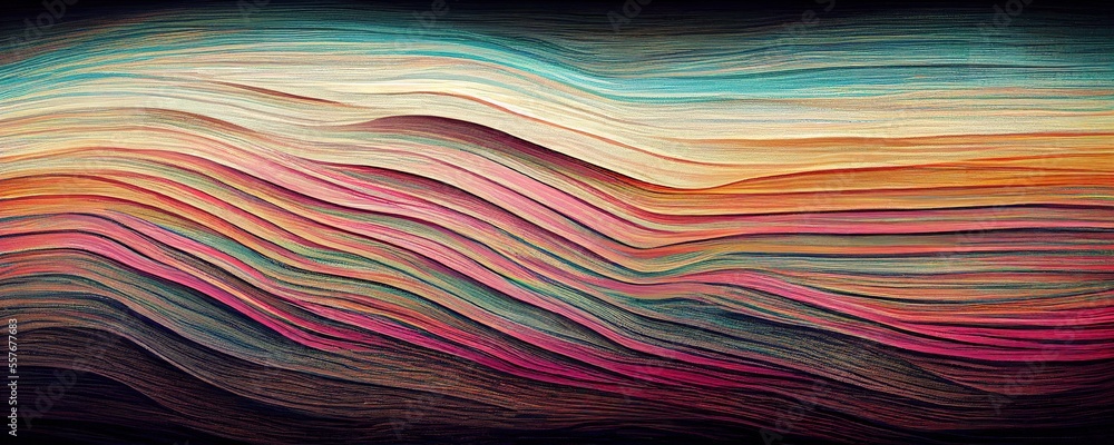 Multicolored grunge waves abstract background. Generative AI technology Multicolored grunge waves abstract background. Generative AI technology