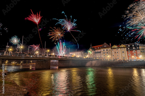 Sylvesterfeuerwerk über Bad Tölz