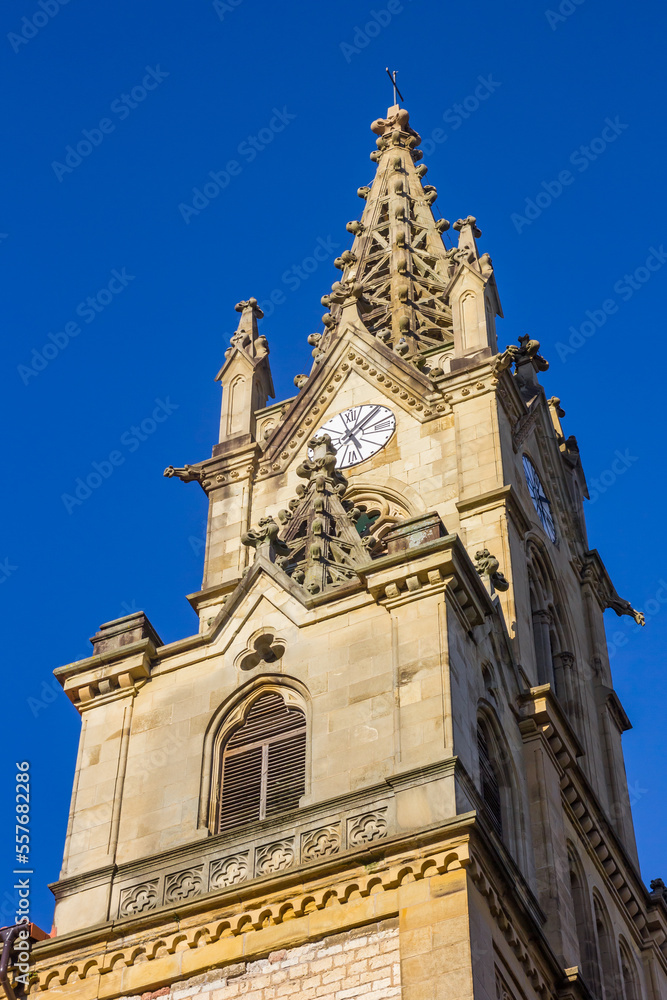 Tower of the Saint Ignatius church in San Sebastian, Spain