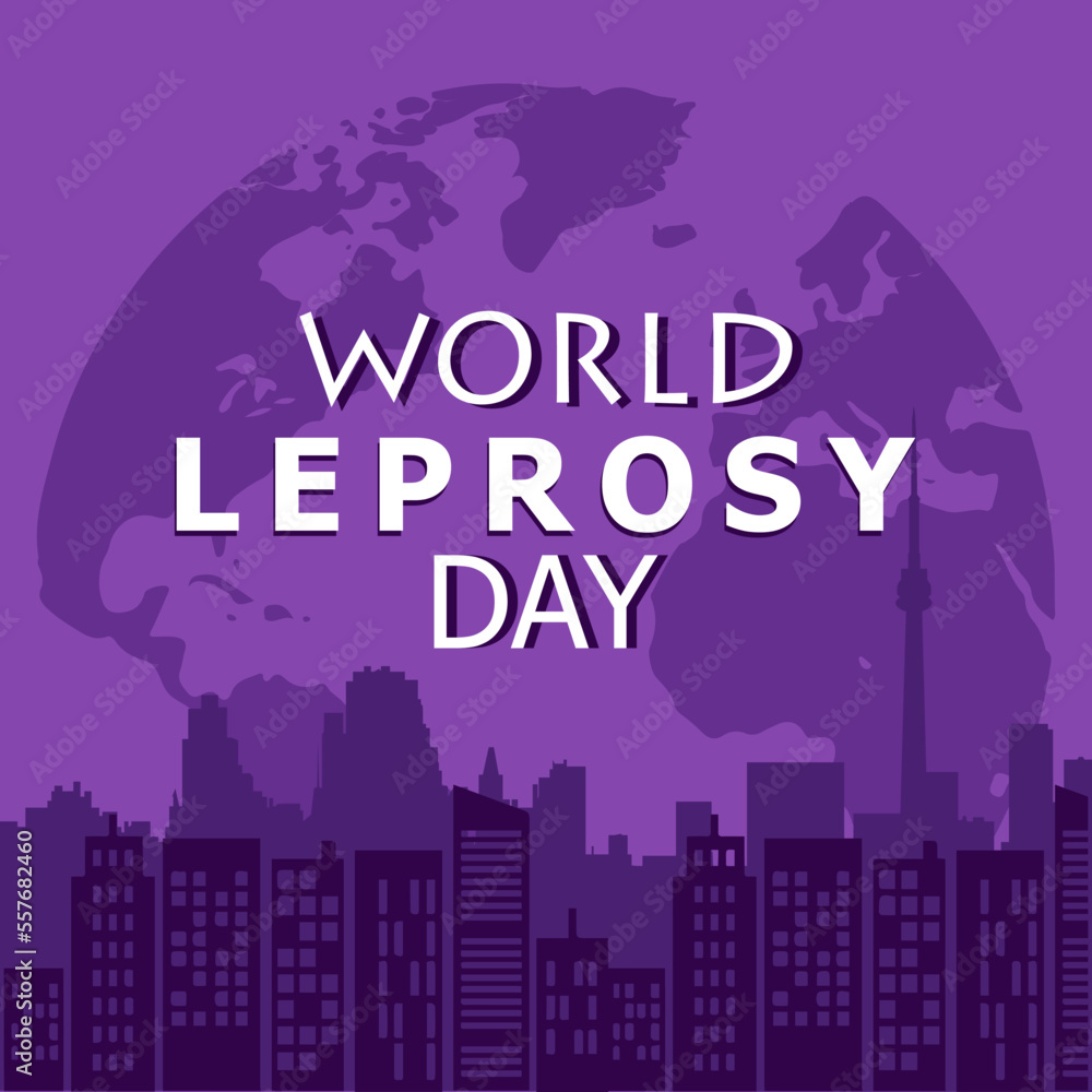 World Leprosy Day, suitable for banner, background. World Leprosy Day, suitable for banner, background.