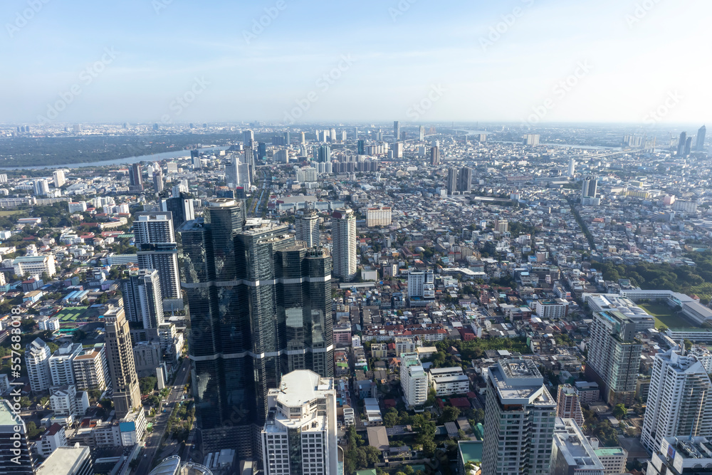 big city during daytime panoramic view of the high-rise city