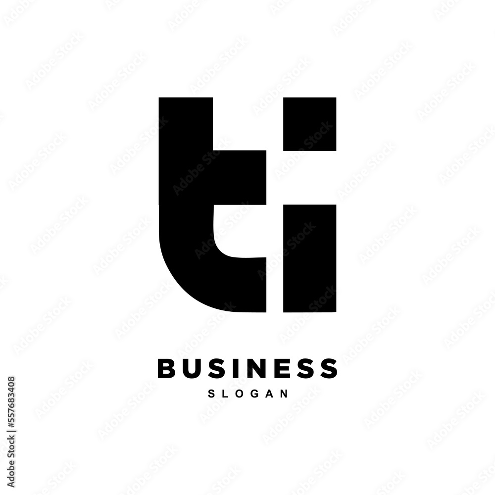 Premium letter TI logo design vector Premium letter TI logo design vector