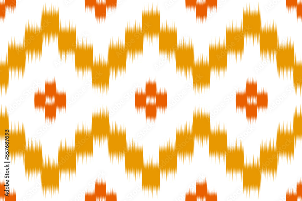 Fabric ikat pattern art. Geometric ethnic seamless pattern traditional. American, Mexican style. Design for background, wallpaper, illustration, fabric, clothing, carpet, textile, batik, embroidery. Fabric ikat pattern art. Geometric ethnic seamless pattern traditional. American, Mexican style. Design for background, wallpaper, illustration, fabric, clothing, carpet, textile, batik, embroidery.