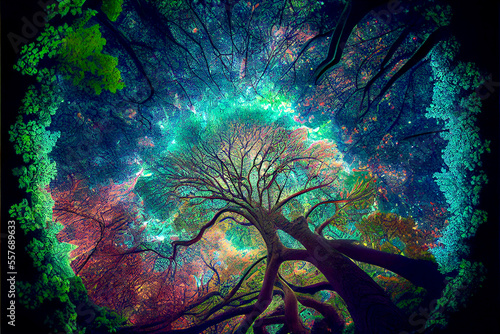 Generative AI abstract render of a tree