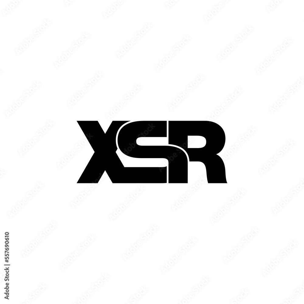 XSR letter monogram logo design vector XSR letter monogram logo design vector
