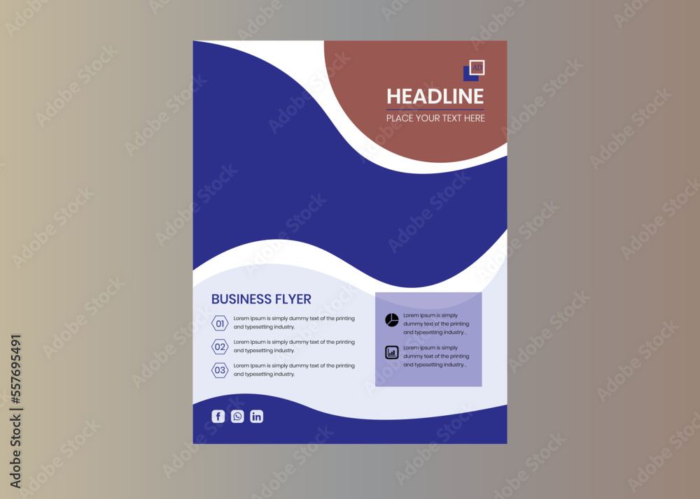 Free vector business flyer template Free vector business flyer template