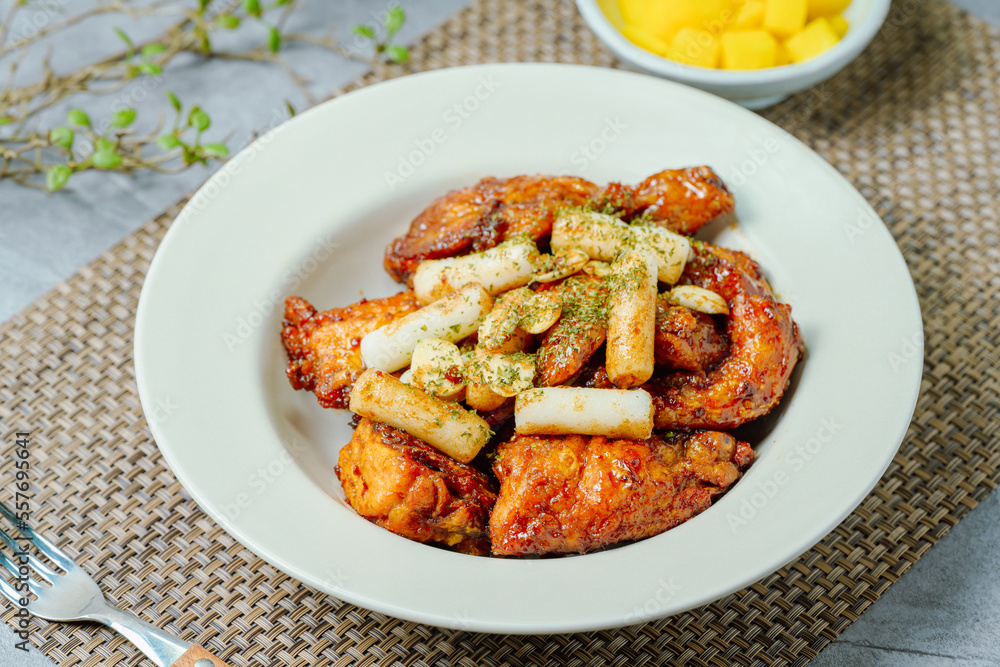 yangnyeom chicken, Korean Seasoned Fried Chicken : This dish is seasoned chicken cut into pieces, deep- fried, and mixed with soy sauce, gochujang, or other sauces. It has a mild yet spicy taste that yangnyeom chicken, Korean Seasoned Fried Chicken : This dish is seasoned chicken cut into pieces, deep- fried, and mixed with soy sauce, gochujang, or other sauces. It has a mild yet spicy taste that
