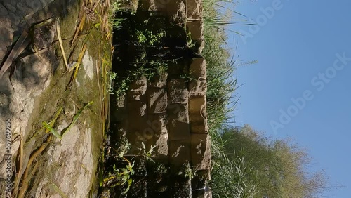 Nahal Kashlon, a stream of fresh water that flows inside the Ein Hamad nature reserve, at the entrance to Jerusalem. photo